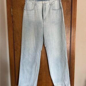 Pilcro and the Letterpress Light Blue Wide Leg Jeans